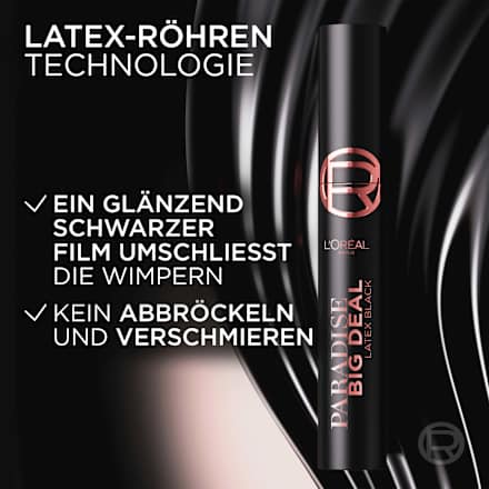 Mascara Paradise Big Deal Latex Black, 9,9 ml