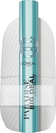 Mascara Paradise Big Deal Waterproof Black & Eisroller, 1 St