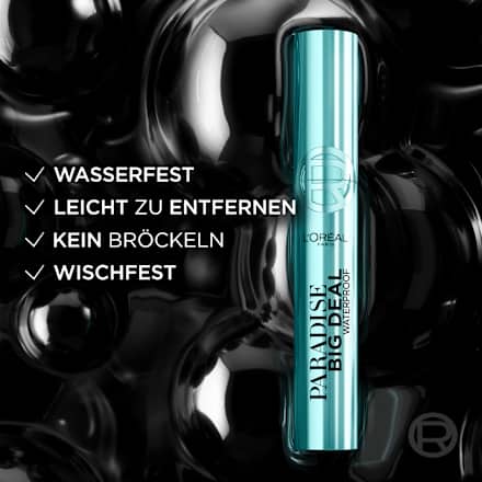 Mascara Paradise Big Deal Waterproof Zwart, 9,9 ml