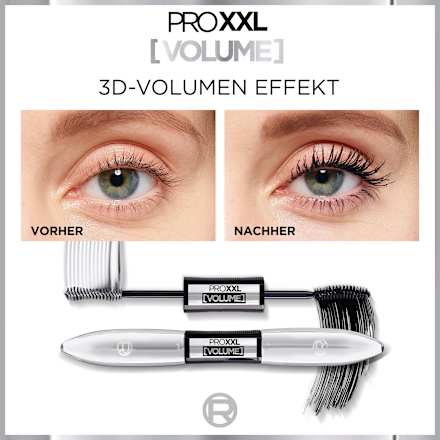 Mascara PRO XXL Double Volume Black, 12 ml