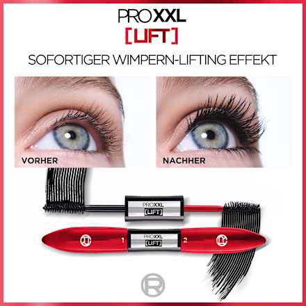Mascara PRO XXL Volume + Lift Black, 12 ml