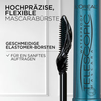 Mascara Telescopisch Waterdicht Zwart, 8 ml