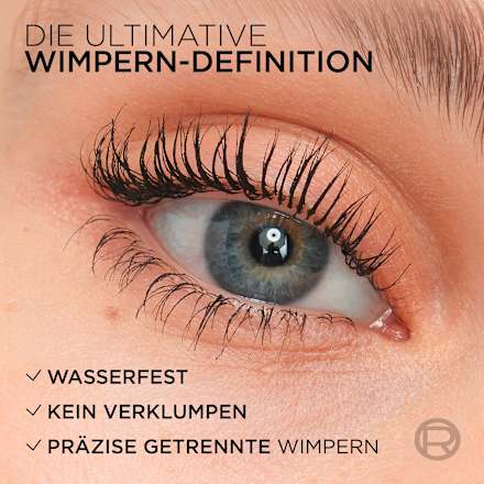 Mascara Telescopisch Waterdicht Zwart, 8 ml