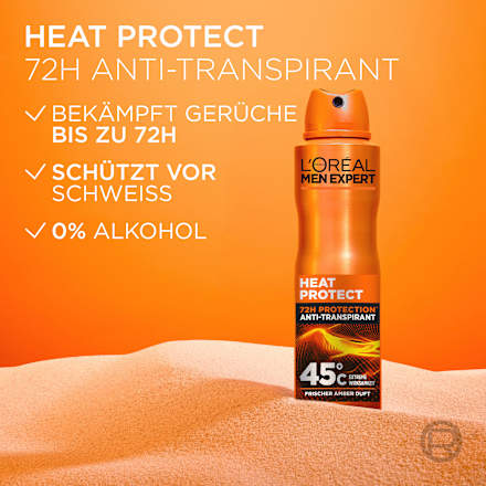 Déodorant antiperspirant en spray Heat Protect, 150 ml