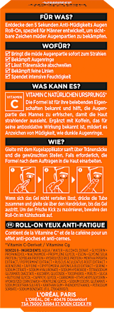 Oogroller Hydra Energy, Cafeïne + Vitamine C, 10 ml