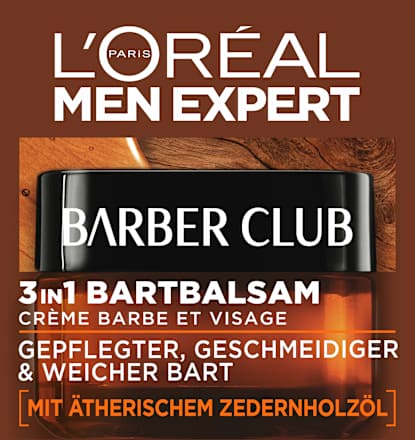 Bartbalsam Barber Club Bartpflege mit Zedernholzöl, 50 ml