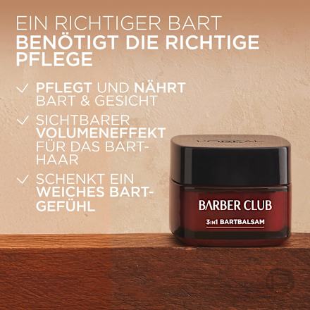 Bartbalsam Barber Club Bartpflege mit Zedernholzöl, 50 ml