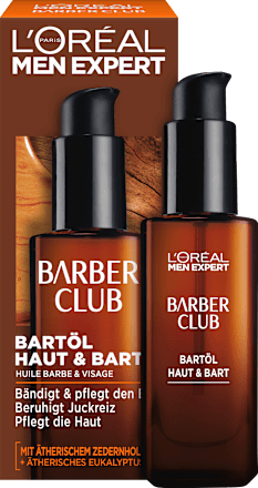 Bartöl Barber Club Bartpflege mit Zedernholzöl, 30 ml