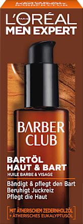 Bartöl Barber Club Bartpflege mit Zedernholzöl, 30 ml