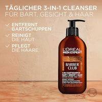 Bartshampoo Barber Club 3in1, 200 ml