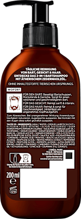 Baardshampoo Barber Club 3in1, 200 ml