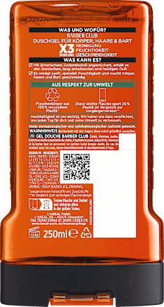 Barber Club 3-in-1 douchegel, 250 ml