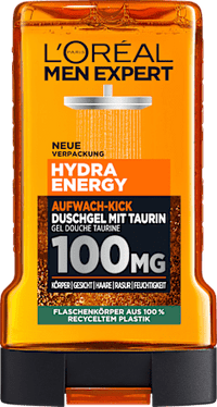 Hydra Energy douchegel met taurine, wake-up boost, 250 ml