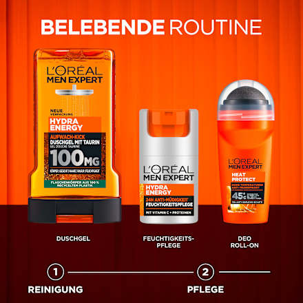 Hydra Energy douchegel met taurine, wake-up boost, 250 ml