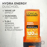 Duschgel Hydra Energy mit Taurin, Aufwach-Kick, 250 ml