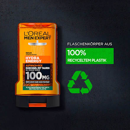 Hydra Energy douchegel met taurine, wake-up boost, 250 ml