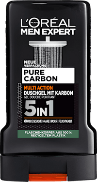 Pure Carbon Douchegel met Carbon, Multi Action 5-in-1, 250 ml
