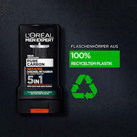Pure Carbon Douchegel met Carbon, Multi Action 5-in-1, 250 ml