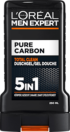 Duschgel Pure Carbon mit Karbon, Multi Action 5in1, 250 ml