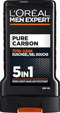 Duschgel Pure Carbon mit Karbon, Multi Action 5in1, 250 ml
