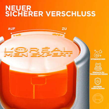 Gesichtscreme Hydra Energy, Feuchtigkeitspflege mit Vitamin C, 24h Anti-Müdigkeit LSF 15, 50 ml L'ORÉAL PARiS MEN EXPERT