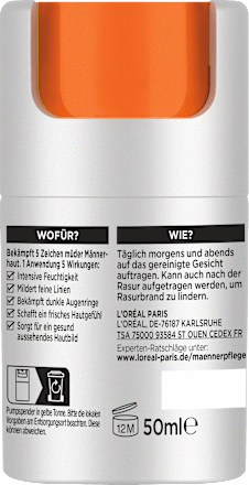 Gesichtscreme Hydra Energy, Feuchtigkeitspflege mit Vitamin C, 24h Anti-Müdigkeit, 50 ml