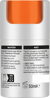 Gesichtscreme Hydra Energy, Feuchtigkeitspflege mit Vitamin C, 24h Anti-Müdigkeit, 50 ml