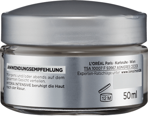Gesichtscreme Hydra Intensive, Feuchtigkeitscreme 24h Frische & Pflege, 50 ml