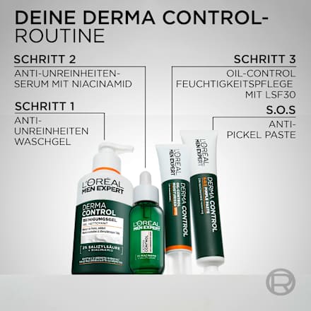 Reinigungsgel Derma Control, 260 ml L'ORÉAL PARiS MEN EXPERT