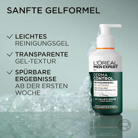 Reinigungsgel Derma Control, 260 ml L'ORÉAL PARiS MEN EXPERT