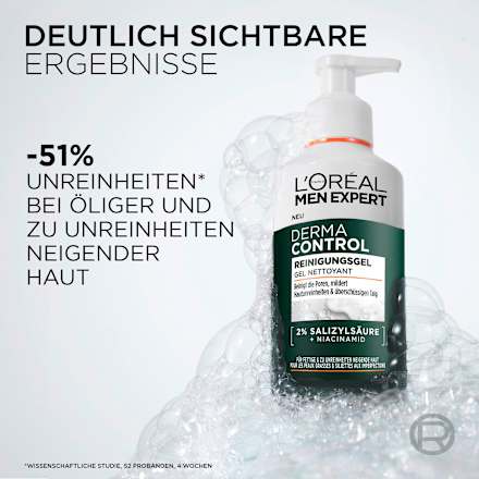 Reinigungsgel Derma Control, 260 ml L'ORÉAL PARiS MEN EXPERT