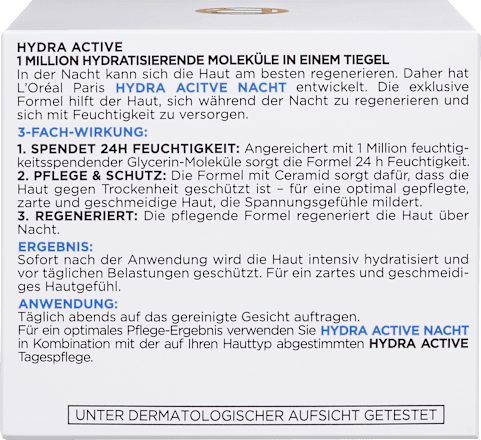 Nachtcrème Hydra Active 3, 50 ml