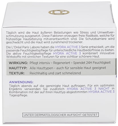 Nachtcrème Hydra Active 3, 50 ml