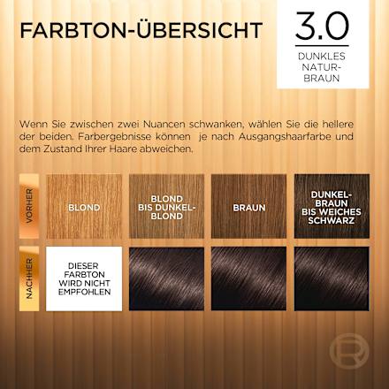 Haarfarbe 3 Dunkles Naturbraun, 1 St