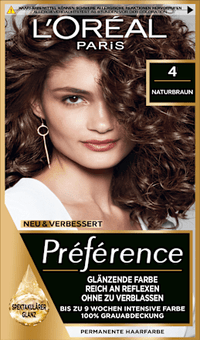 Haarkleur 4 natuurlijk bruin, 1 stuk