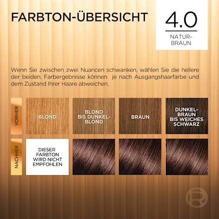 Haarfarbe 4 Naturbraun, 1 St