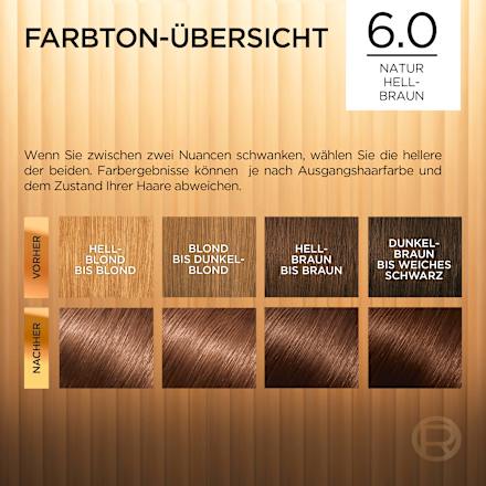 Haarfarbe 6 Natur Hellbraun, 1 St