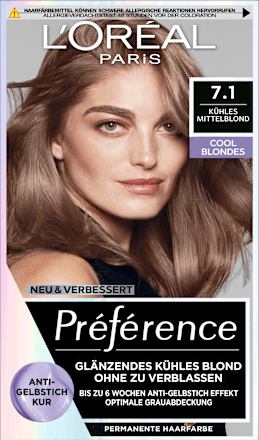 Haarkleur 7.1 Koel Blond Koel Middenblond, 1 st