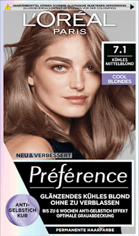 Haarkleur 7.1 Koel Blond Koel Middenblond, 1 st