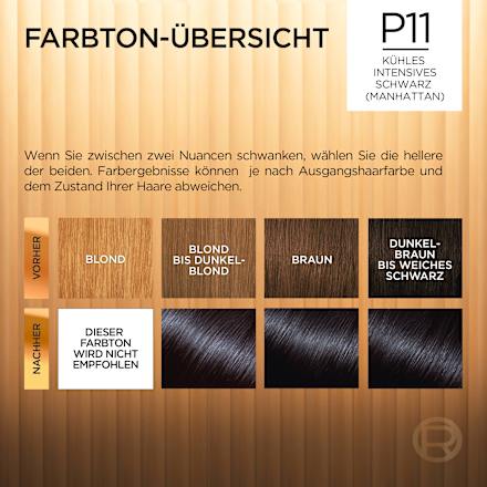 Haarfarbe P11 Kühles Intensives Schwarz, 1 St