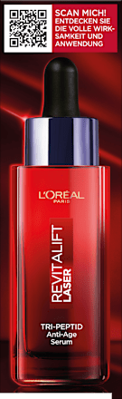 Anti-Aging Laser Serum mit Tri-Peptiden, Hyaluronsäure und Vitamin C, 30 ml