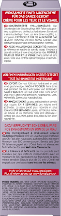 Augencreme + Gesicht Revitalift Filler, Hyaluronsäure, 30 ml