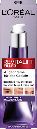 Oogcrème + Gezicht Revitalift Filler, Hyaluronzuur, 30 ml