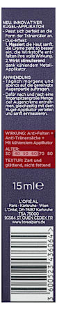 Augencreme Revitalift Laser X3 Anti Age mit Koffein, 15 ml