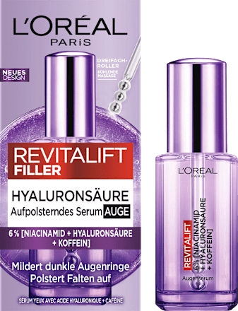 Augenserum Revitalift Filler Hyaluron + Koffein, 20 ml L'ORÉAL PARiS REVITALIFT