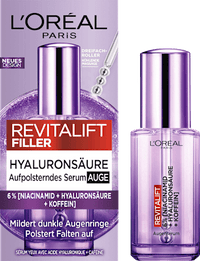 Augenserum Revitalift Filler Hyaluron + Koffein, 20 ml L'ORÉAL PARiS REVITALIFT