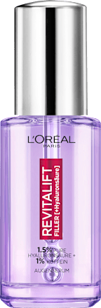 Augenserum Revitalift Filler Hyaluron + Koffein, 20 ml L'ORÉAL PARiS REVITALIFT