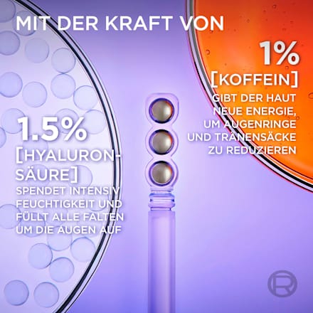 Augenserum Revitalift Filler Hyaluron + Koffein, 20 ml L'ORÉAL PARiS REVITALIFT