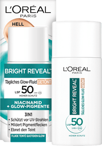 Fluid Glow Bright Reveal Getönt Hell LSF 50, 50 ml L'ORÉAL PARiS REVITALIFT