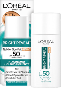 Fluid Glow Bright Reveal Getönt Mittel LSF 50, 50 ml L'ORÉAL PARiS REVITALIFT